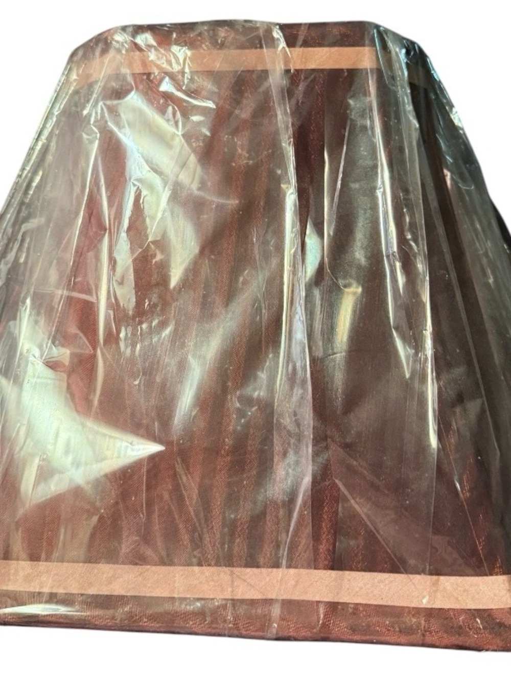 New~ Lamp Shade ~ Factory Wrapped Protective Film~Brown